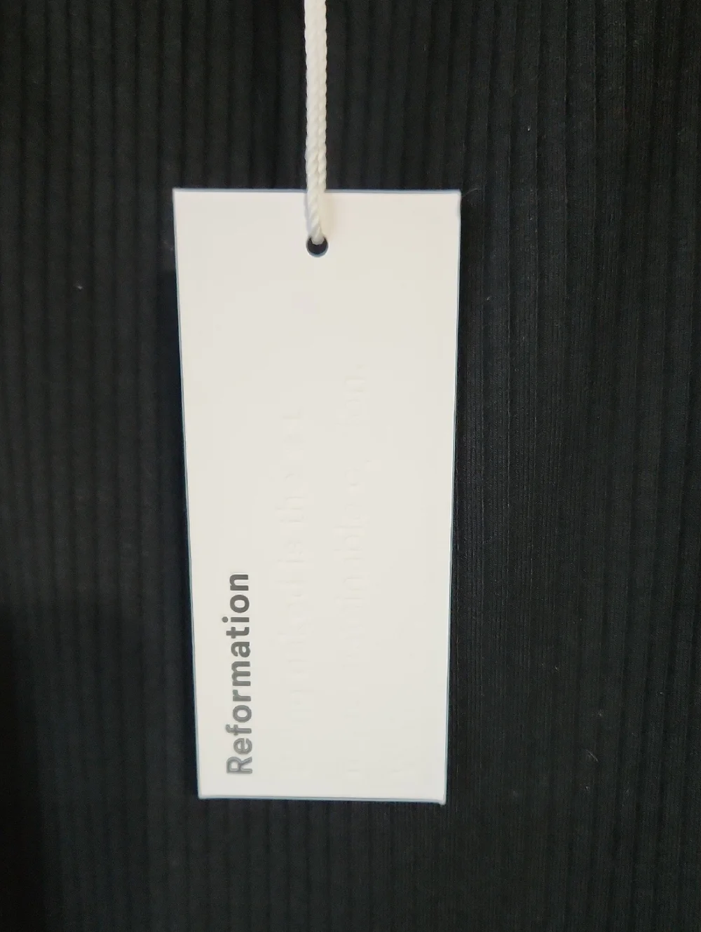 New Reformation Cosmo Maxi Knit Dress in Black Women's Size L - Picture 8 of 14